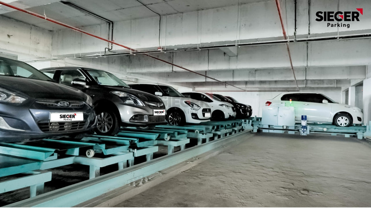Auto-cart Parking in Madurai with 485 Cars