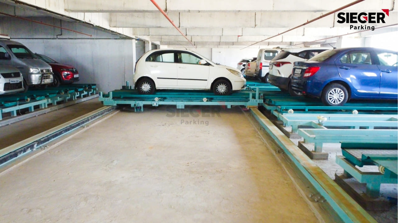 Auto-cart Parking in Madurai with 485 Cars