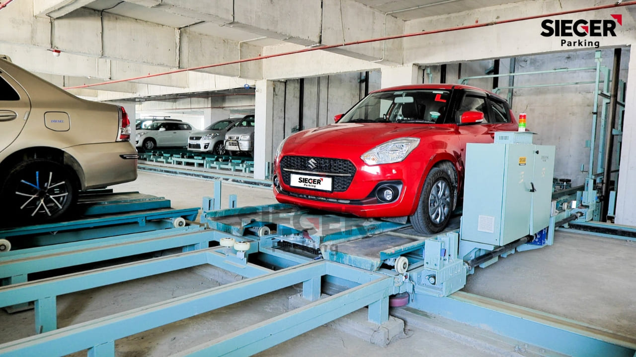 Auto-cart Parking in Madurai with 485 Cars