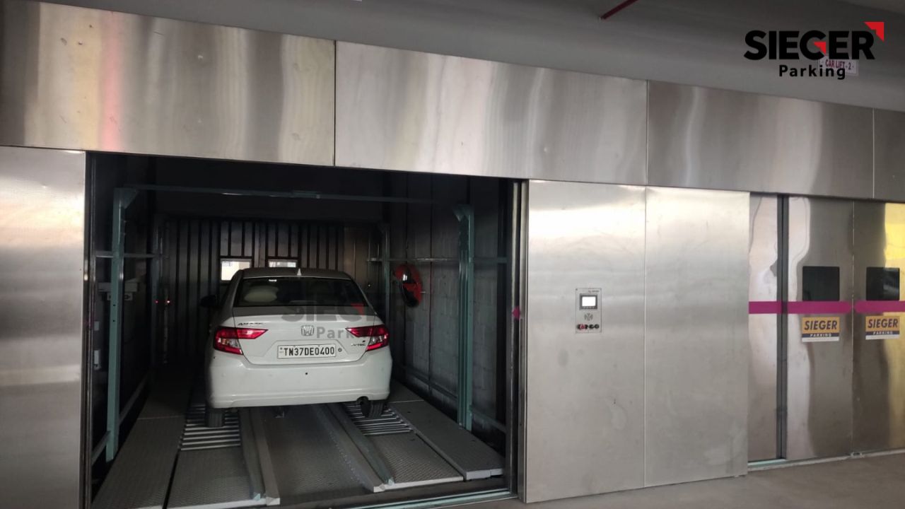 Auto-cart Parking in Chennai with 113 Cars