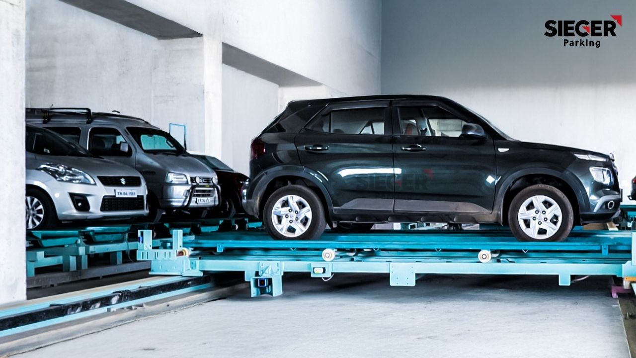 Auto-cart Parking in Chennai with 119 Cars