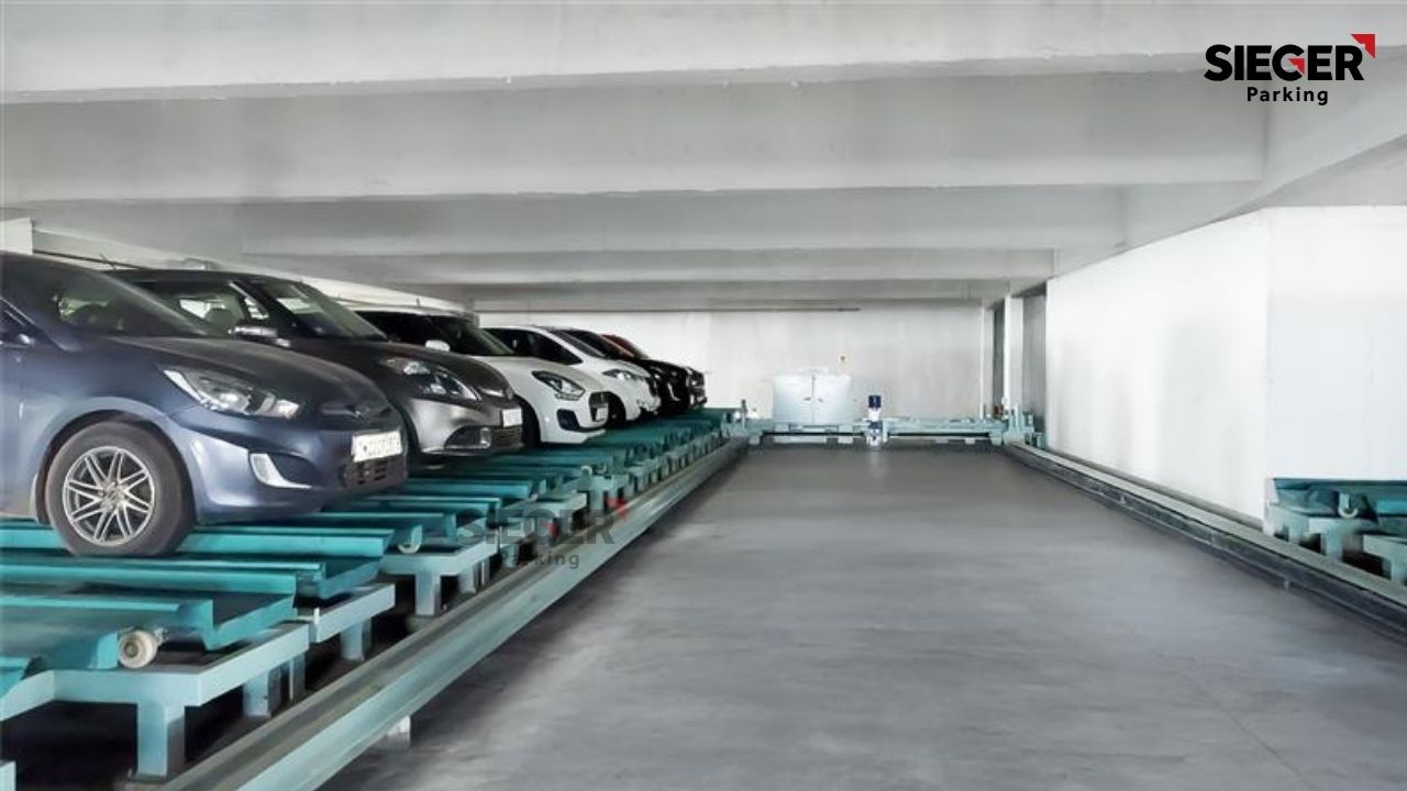 Auto-cart Parking in Chennai with 119 Cars