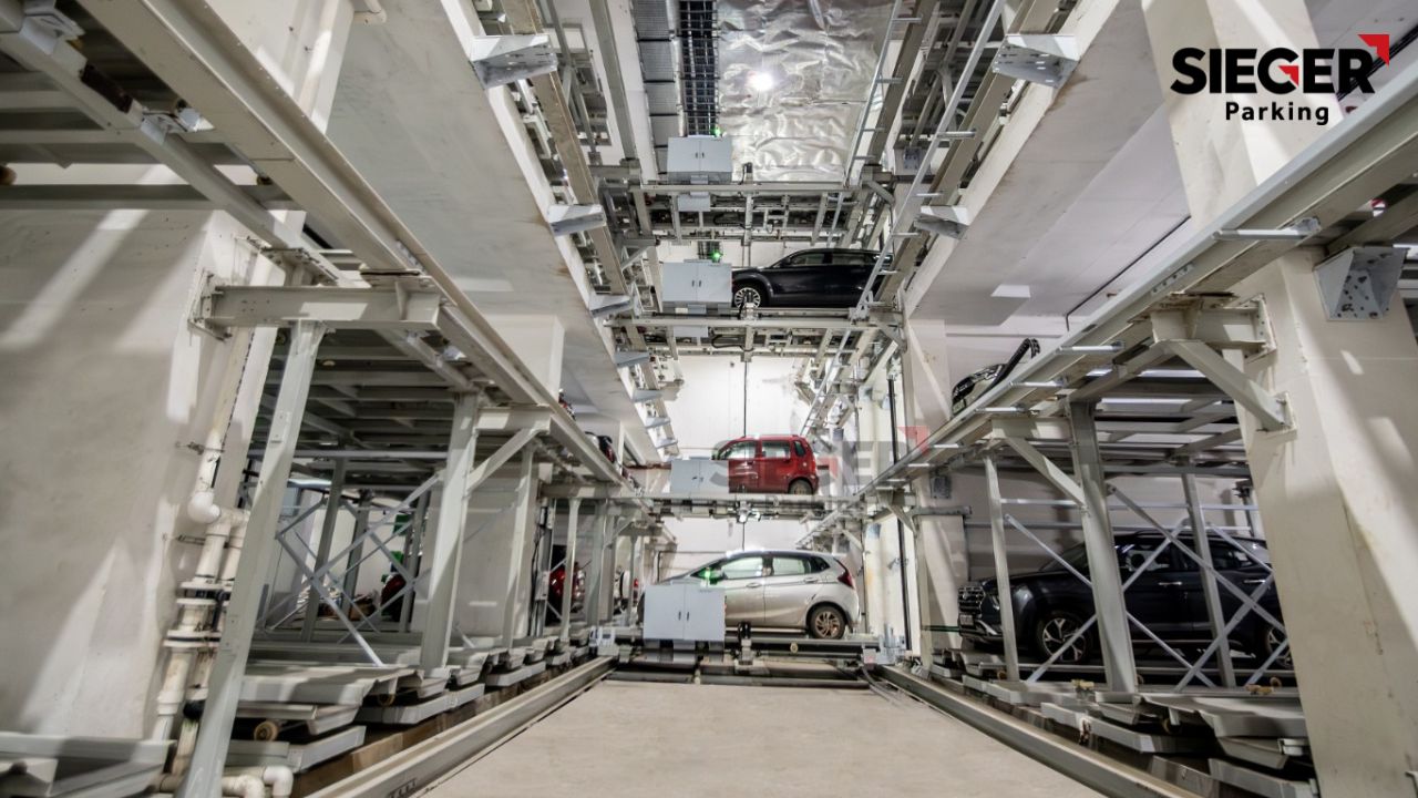 Auto-cart Parking in Chennai with 78 Car Spaces