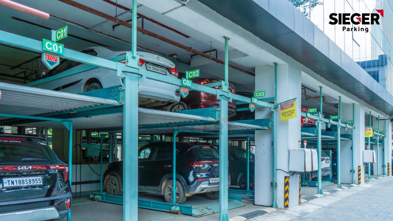Puzzle Parking in Chennai with 160 Cars