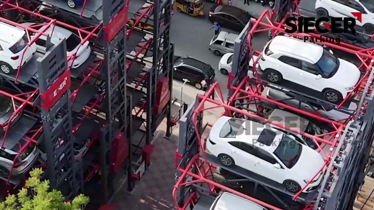 Rotary Parking in Calicut with 48 Cars