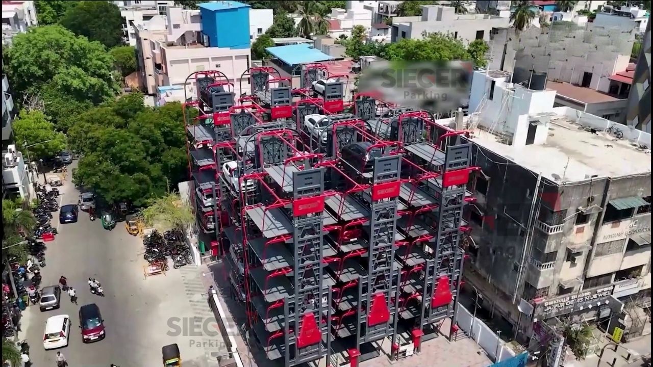 Rotary Parking in Chennai with 108 Cars