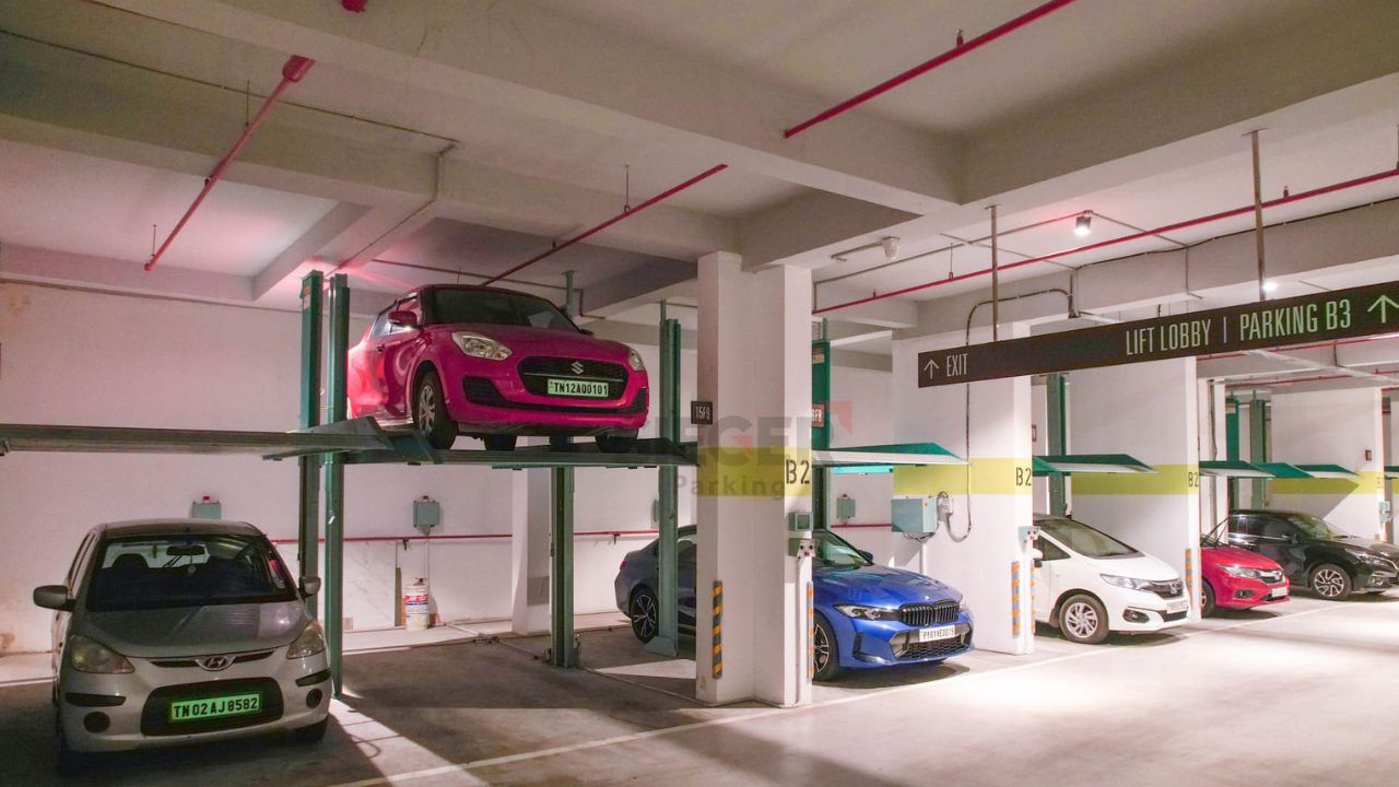 Stack Parking in Chennai with 870 Cars