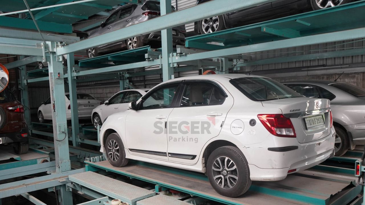 H-Cart Tower Parking in Tirupur with 84 Cars