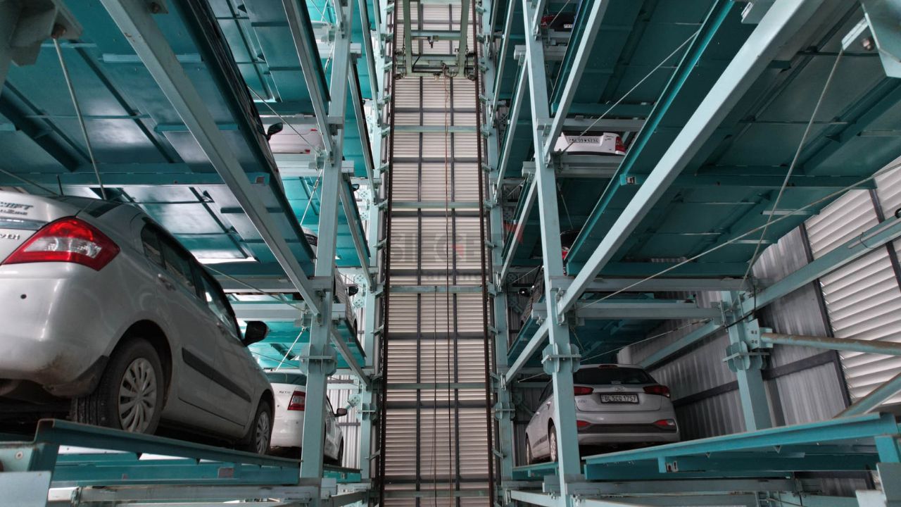 L-Cart Tower Parking in Coimbatore with 70 Cars