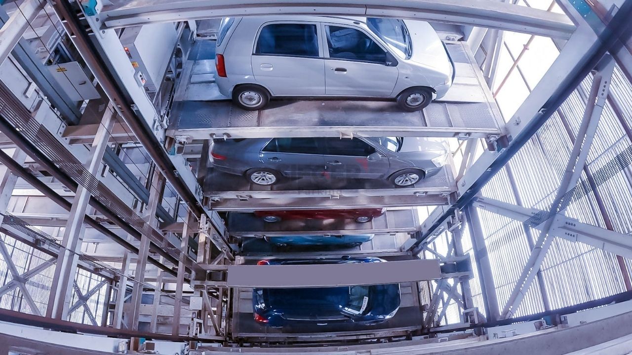 Tower Parking in Chennai with 94 Cars