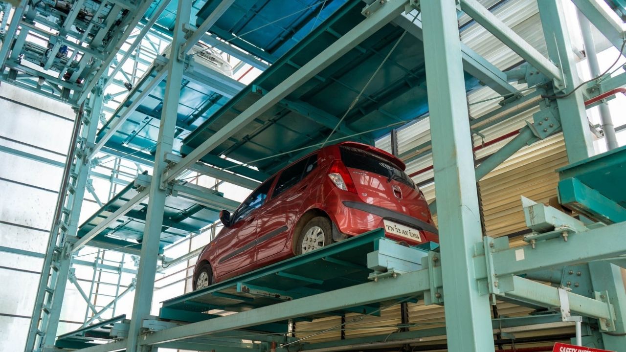 L-Cart Tower Parking in Coimbatore with 64 Cars