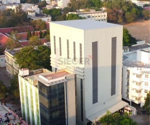 L-Cart tower parking in Coimbatore with 152 car spaces for healthcare facility