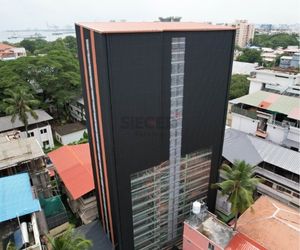 L-Cart tower parking in Cochin with 76 car spaces for retail development