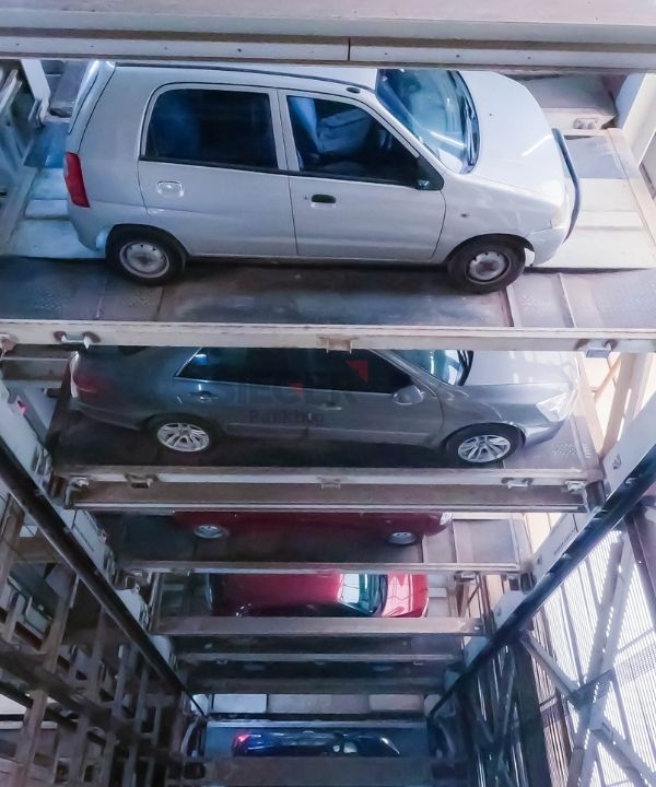 Tower Parking in Chennai with 94 Cars