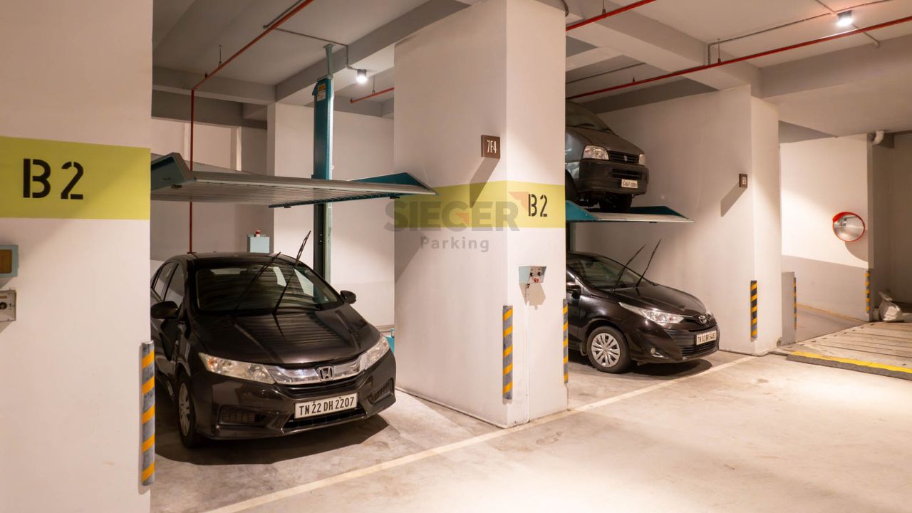 Stack Parking in Chennai with 870 Cars