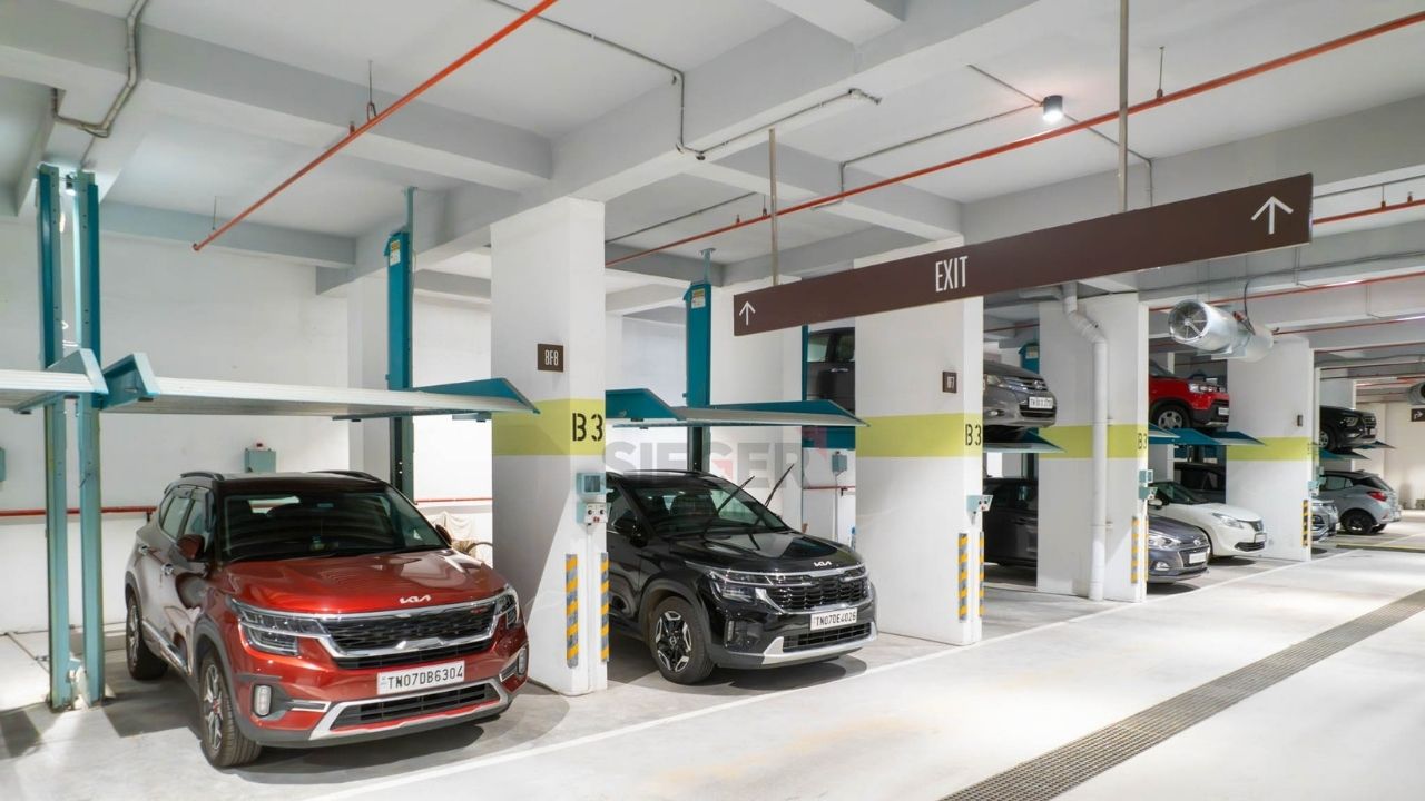 Stack Parking in Chennai with 132 Cars