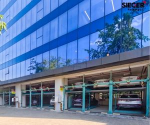 Puzzle parking system in Chennai with 160 car spaces for government infrastructure project