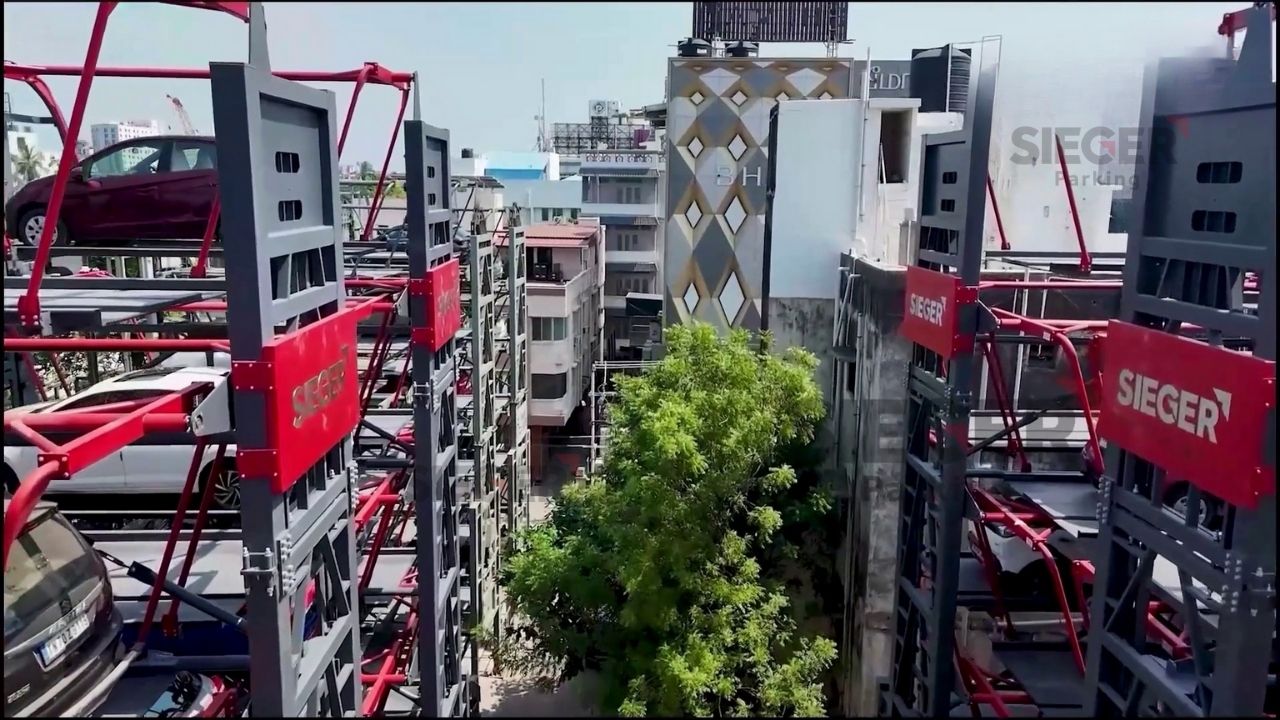 Rotary Parking in Chennai with 108 Cars