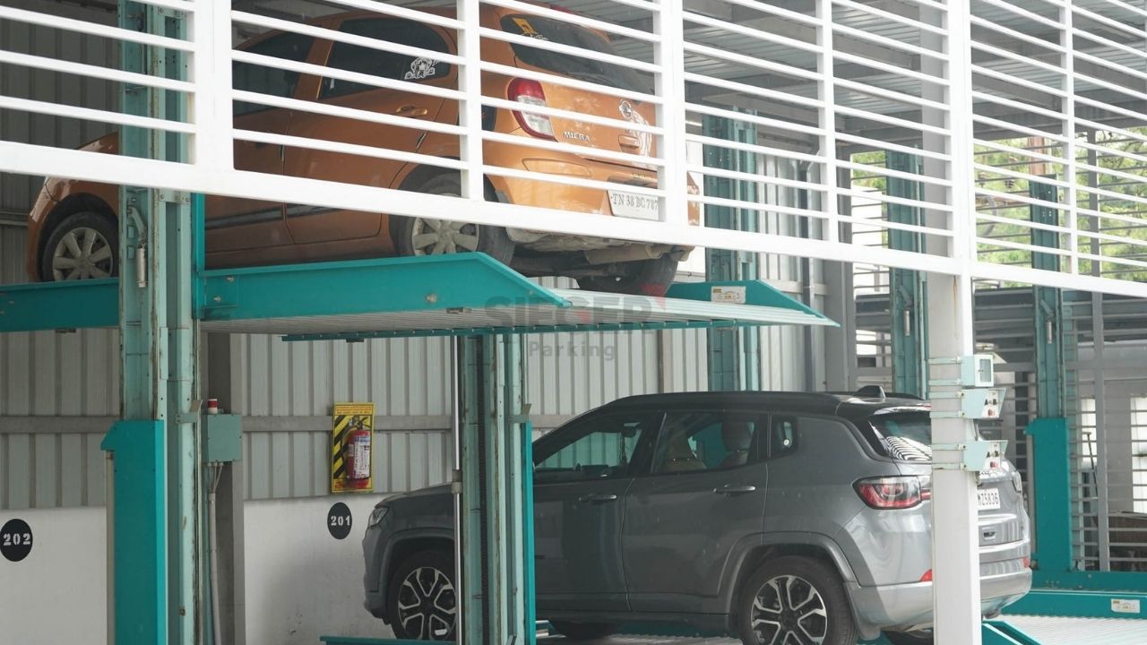 Stack Parking in Thrissur with 34 Cars