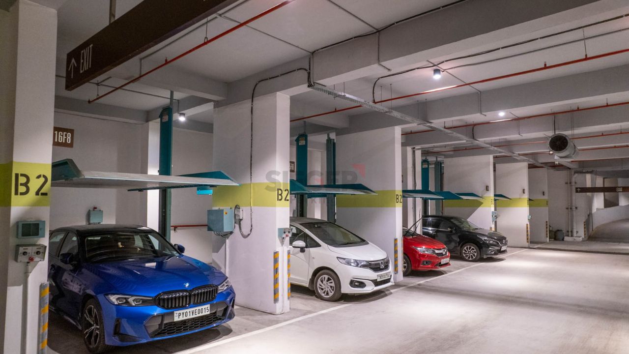 Stack Parking in Chennai with 870 Cars
