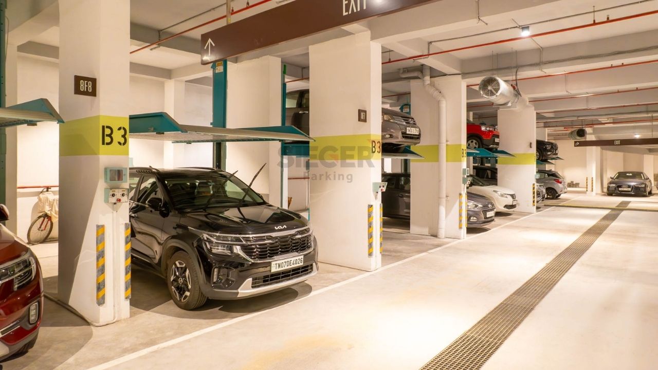 Stack Parking in Chennai with 132 Cars