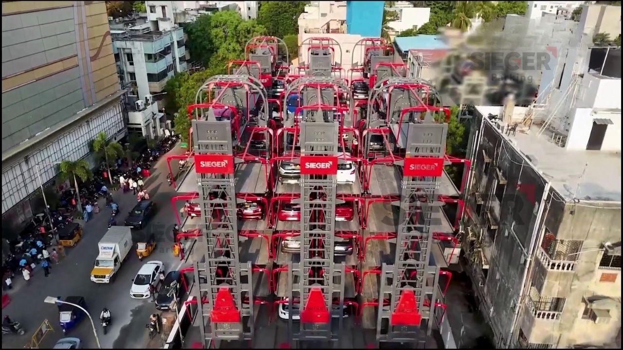 Rotary Parking in Chennai with 108 Cars